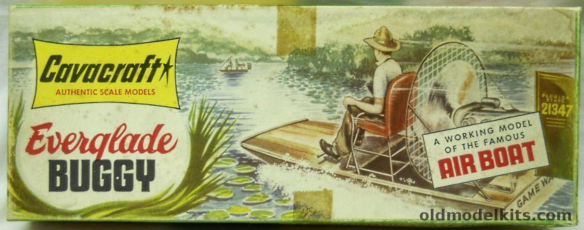 Cavacraft 1/52 Everyglades Air Boat Buggy Florida State Game Warden - For Gas or Electric Motor Operation, E-2 plastic model kit